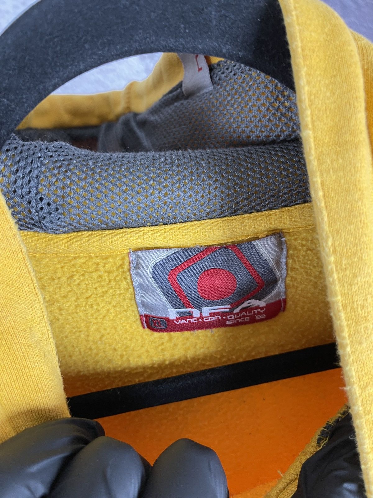 Hook-Ups × Vintage NFA Skateboarding vintage box logo orange hoodie rare Size US XL / EU 56 / 4 - 12 Thumbnail