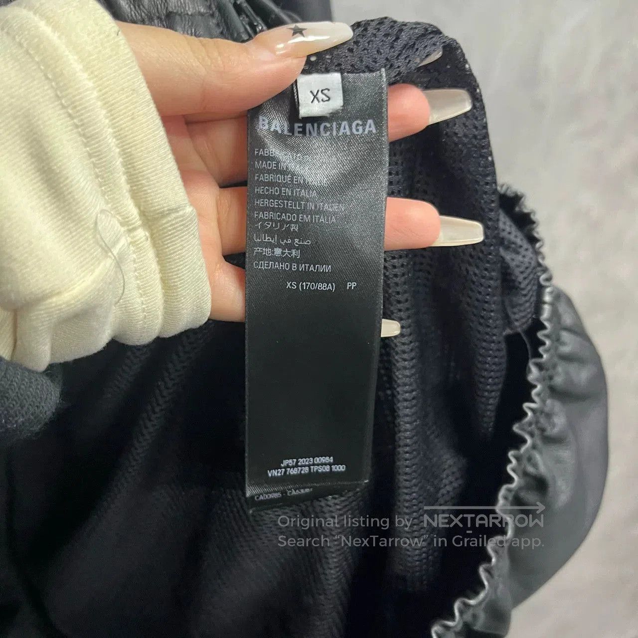 Balenciaga Balenciaga Black Loose Stand Collar Jacket. Size XS / US 0-2 / IT 36-38 - 4 Thumbnail