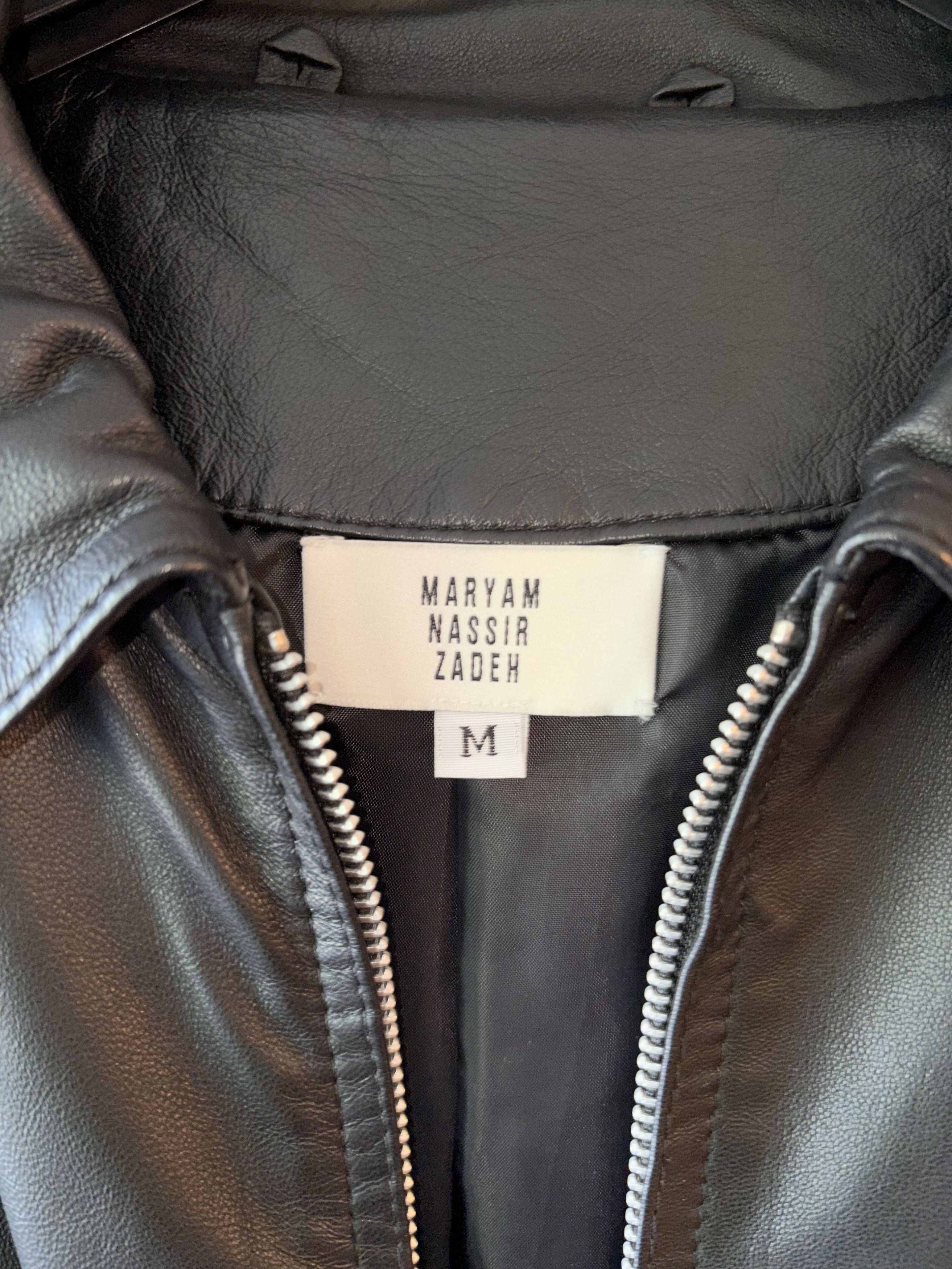 Maryam Nassir Zadeh Resolution Leather Jacket Size M / US 6-8 / IT 42-44 - 3 Thumbnail