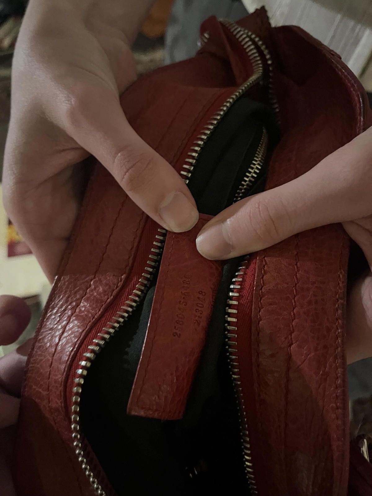 Balenciaga Balenciaga - Red Leather Handbag with Braided Handle and Det Size ONE SIZE - 6 Thumbnail