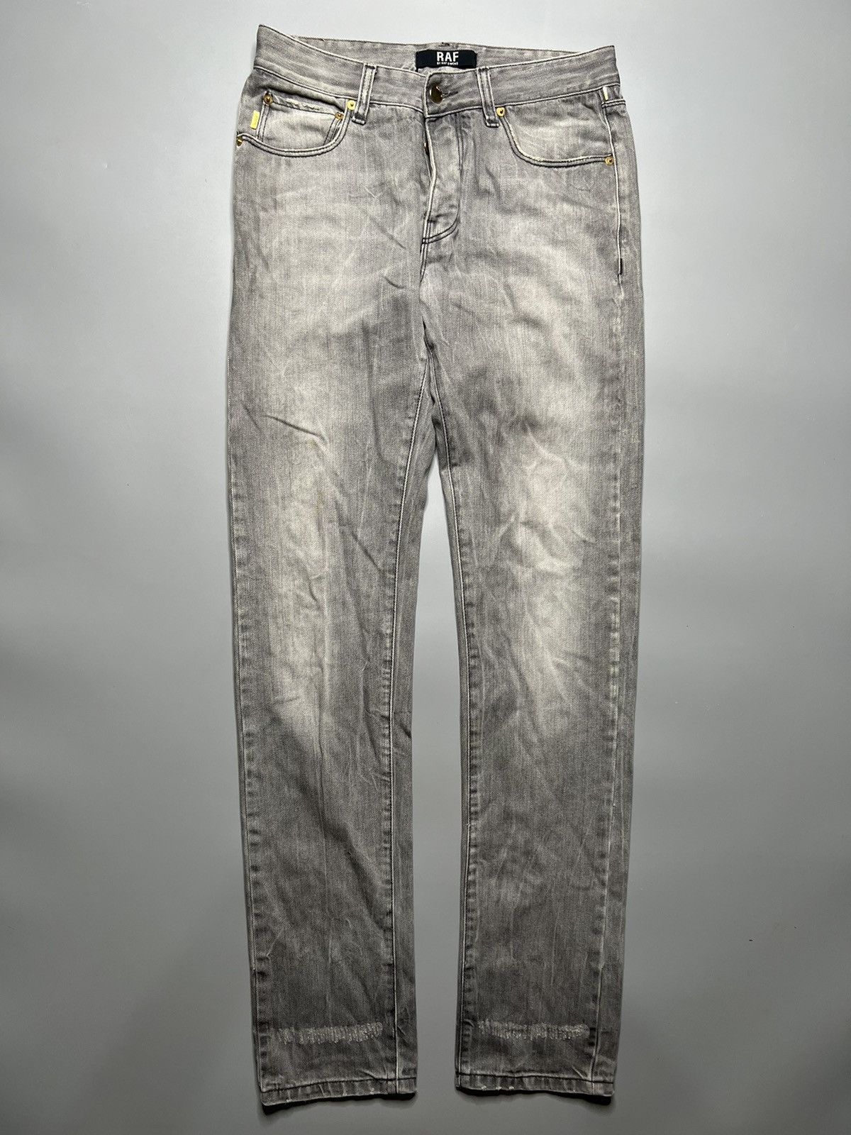 Raf by Raf Simons Raf by raf simons Faded Wash Distressed Jeans Size US 28 / EU 44 - 1 Thumbnail