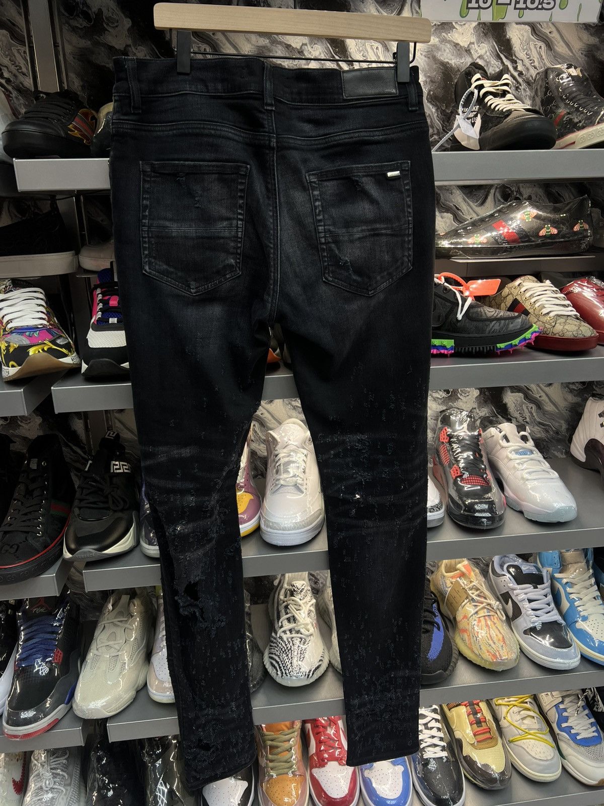 Amiri Amiri MX1 distressed Black Jeans Size US 32 / EU 48 - 2 Thumbnail