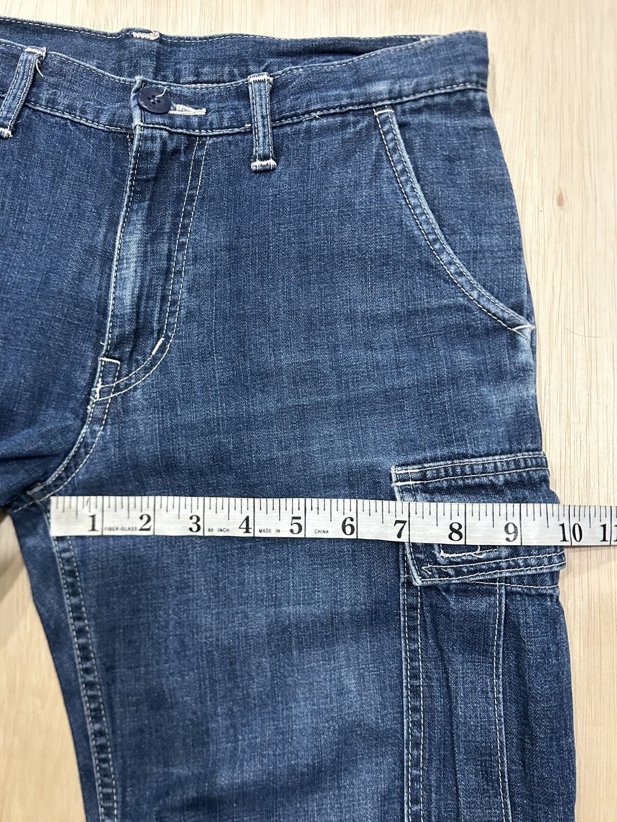 Hysteric Glamour × Japanese Brand × Le Grande Bleu (L.G.B.) Vintage Hysteric Glamour Cargo Multi Pocket Jeans Size US 30 / EU 46 - 14 Thumbnail