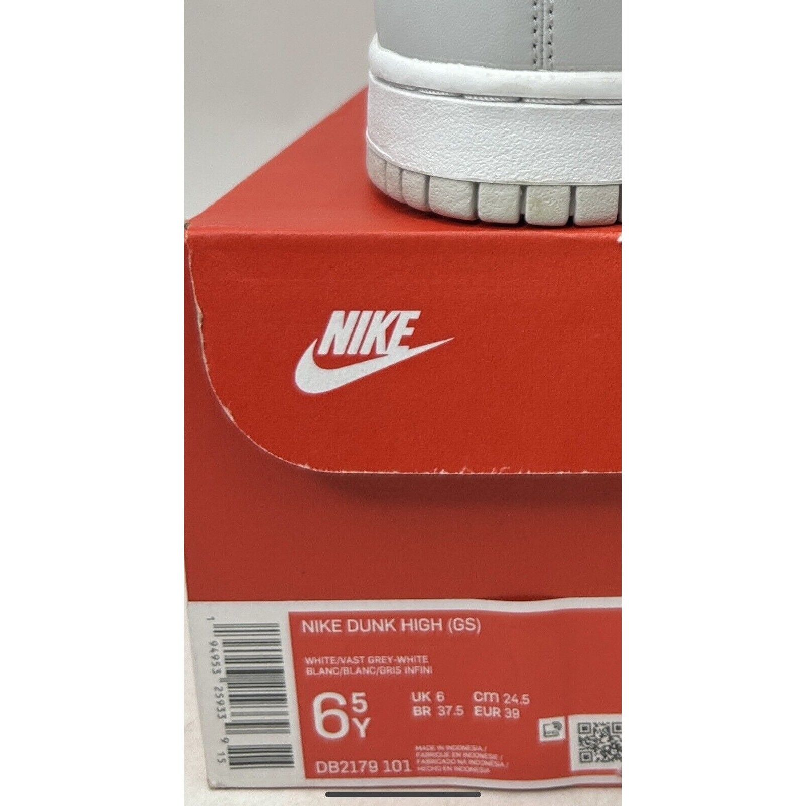 Nike Nike Dunk High GS “Vast Grey” 2024 Size US 8 / IT 38 - 5 Thumbnail