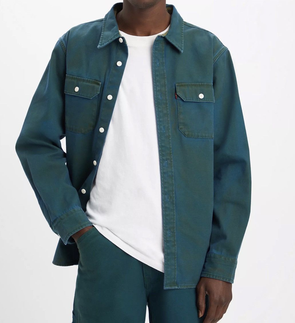 Levi's Levi’s Classic Worker Workwear Shirt Size US L / EU 52-54 / 3 - 1 Thumbnail