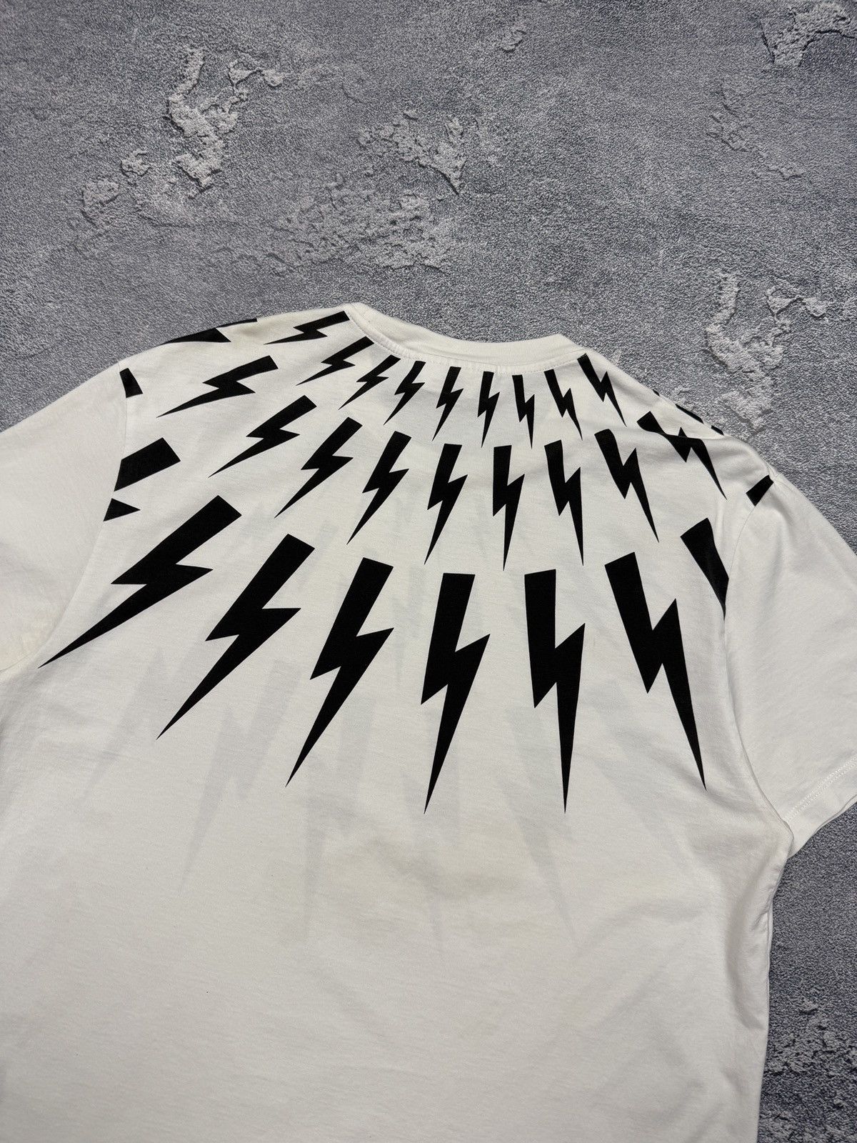Neil Barrett Neil Barrett Lightening Bolt tee Size US L / EU 52-54 / 3 - 5 Thumbnail