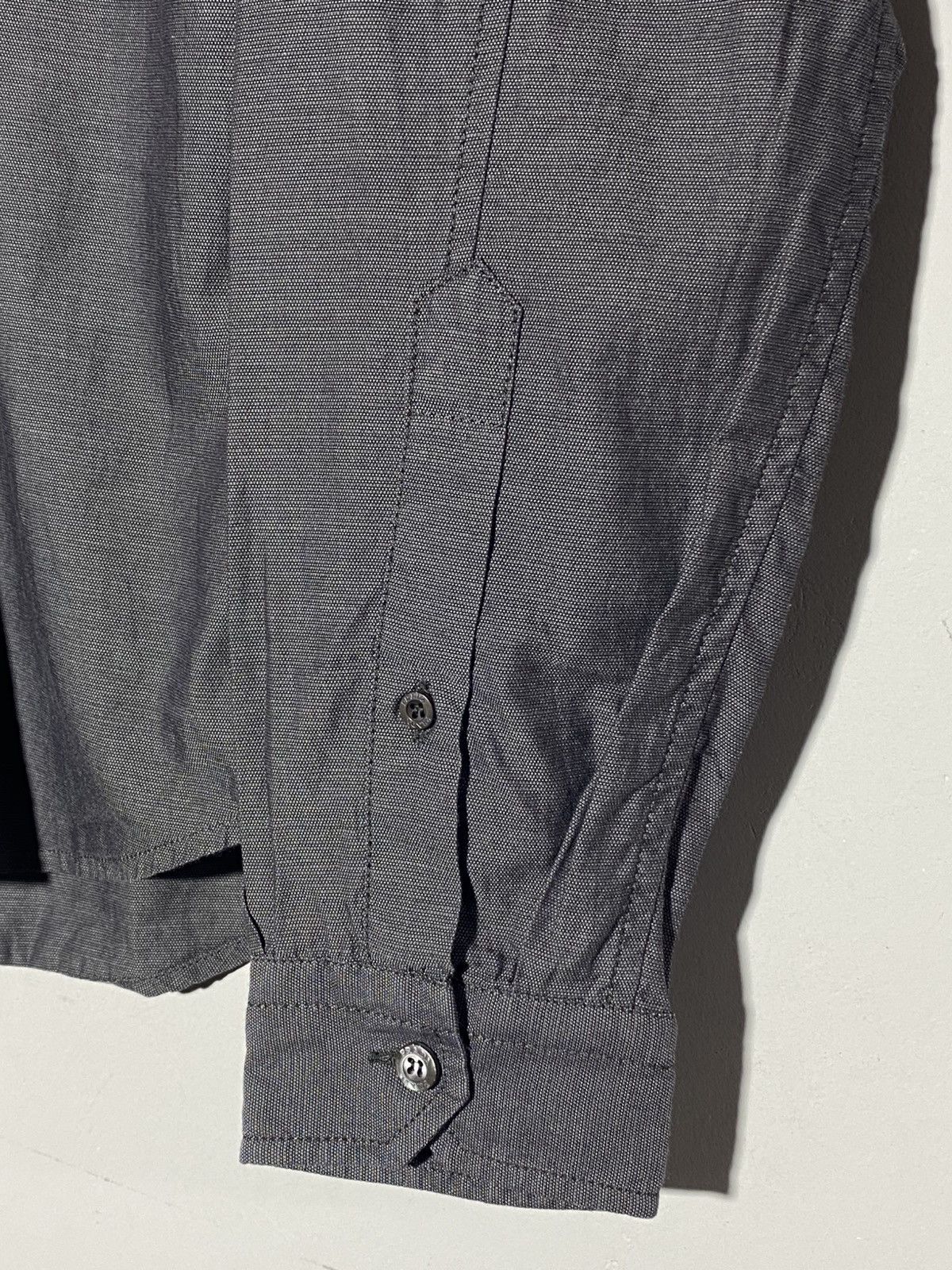 Prada Prada Dark Grey Black Tab Long Sleeve Button Up Shirt Size US M / EU 48-50 / 2 - 8 Thumbnail