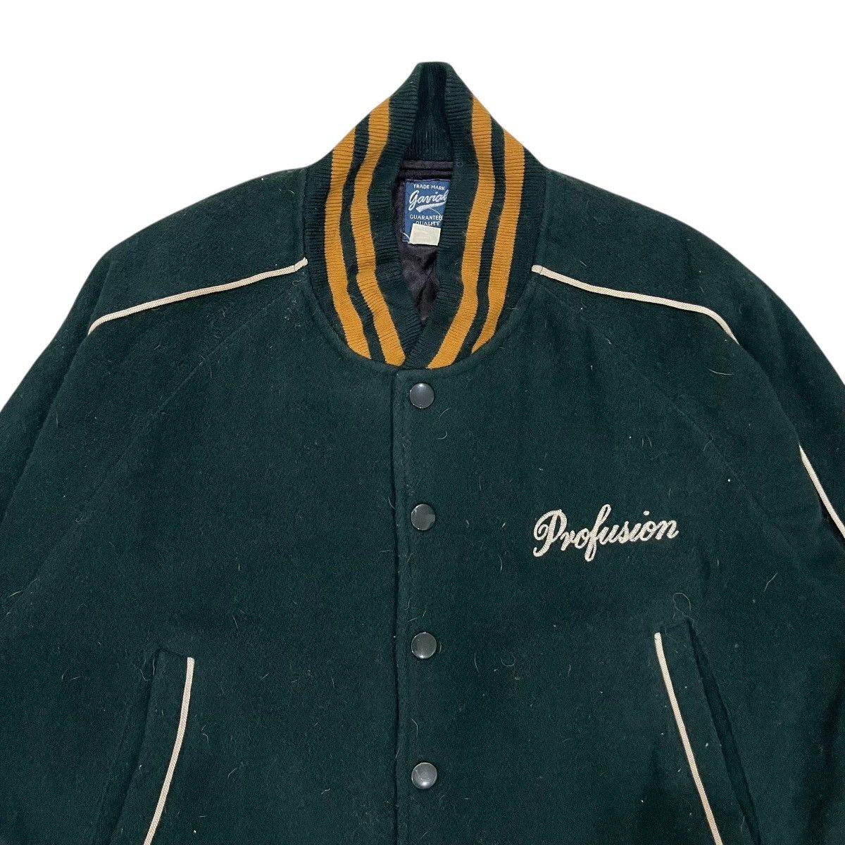 Sports Specialties Vintage Profusion Sportswear Snap Button Wool Bomber Jacket Size US M / EU 48-50 / 2 - 3 Thumbnail