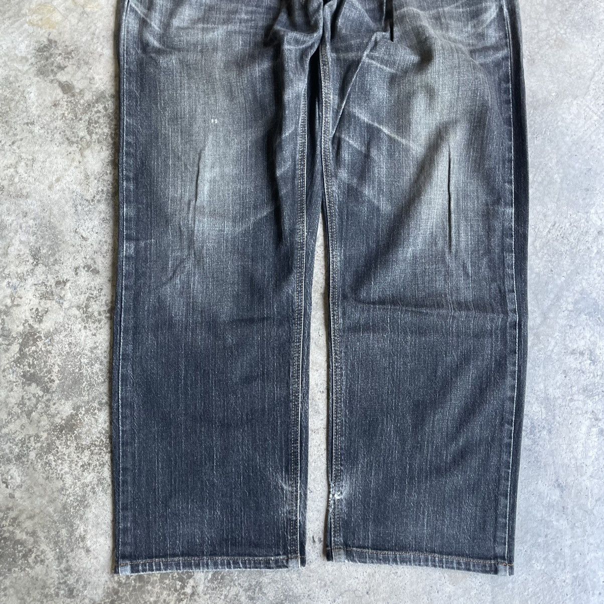 Edwin 🔥Vintage Edwin EXS404 Stoned Washed Distress Denim Jeans Size US 33 - 3 Thumbnail