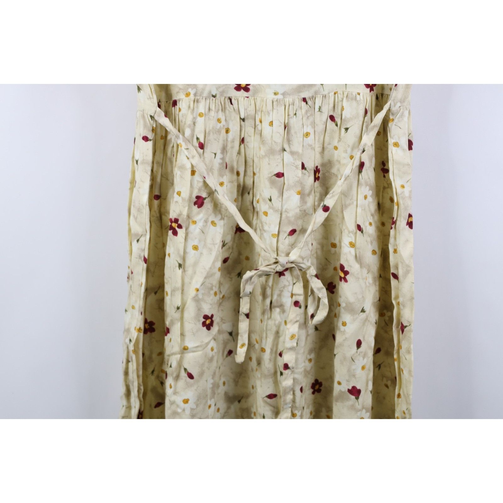 Vintage Vintage 90s Country Primitive Rayon Gabardine Flower Dress Size L / US 10 / IT 46 - 14 Thumbnail