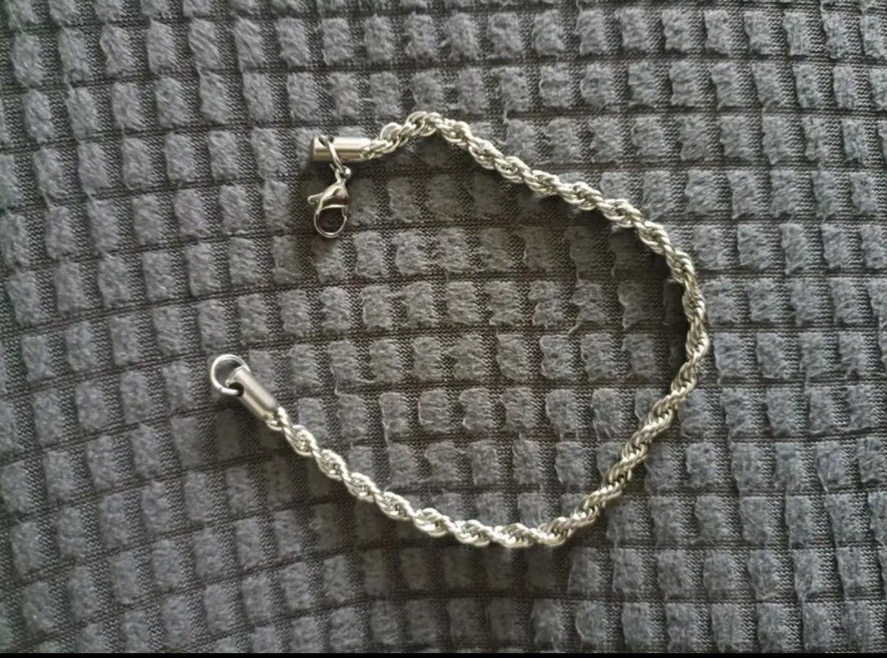Vintage Stainless steel silver bracelet Size ONE SIZE - 4 Thumbnail