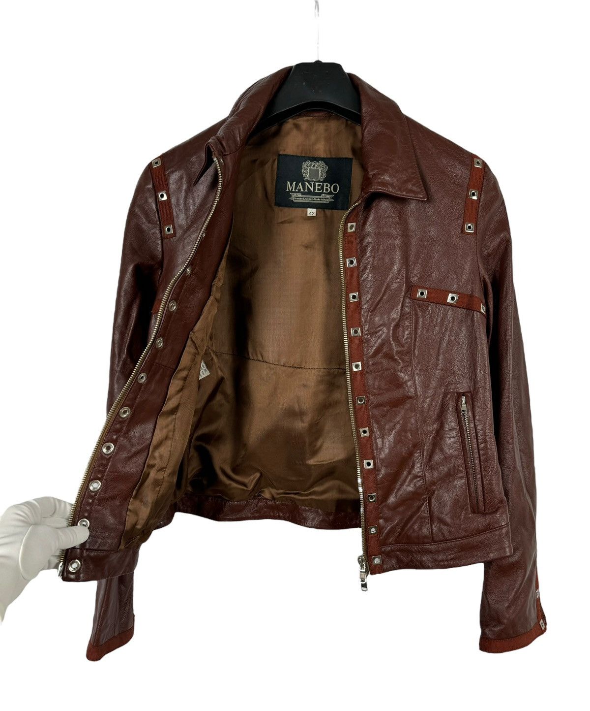 Other Manebo Made In Italy Genuine Leather Jacket size IT42 Size M / US 6-8 / IT 42-44 - 9 Thumbnail