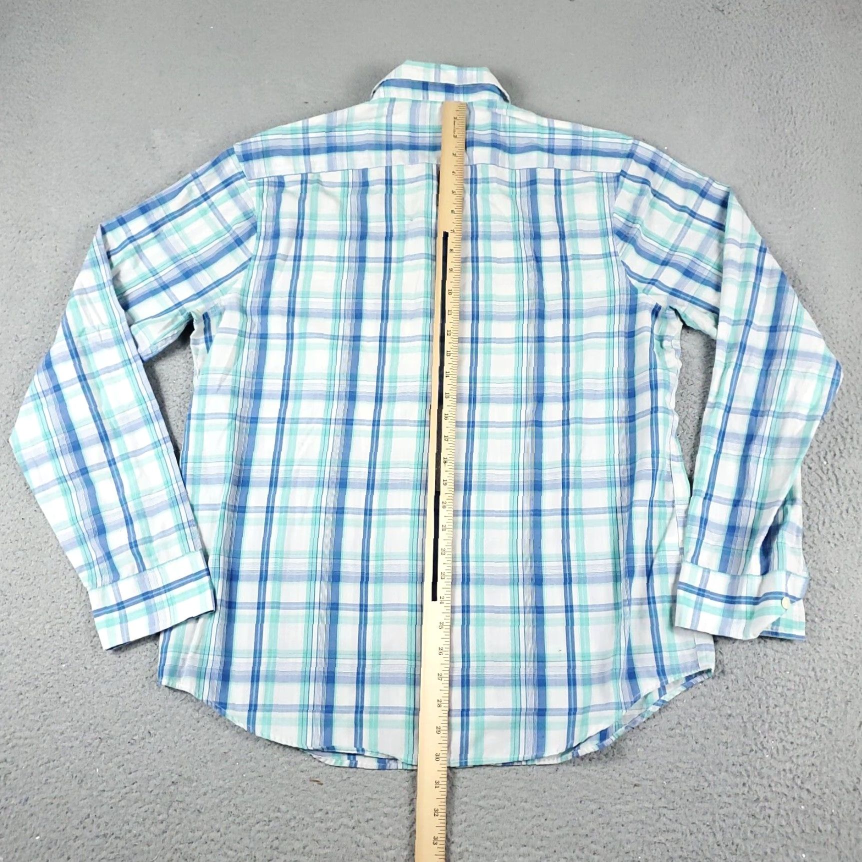 Original Penguin VINTAGE Original Penguin Men's Shirt XL Blue Plaid Casual Button Up Long Sleeve Size US XL / EU 56 / 4 - 4 Thumbnail