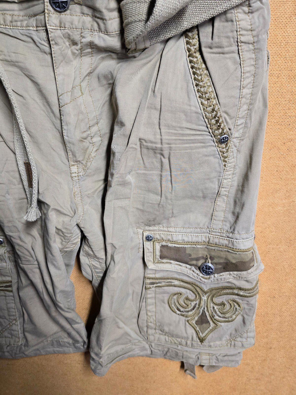Affliction Affliction Men's Cargo Shorts 34" Waist w/Matching Belt Y2K Size US 34 / EU 50 - 3 Thumbnail