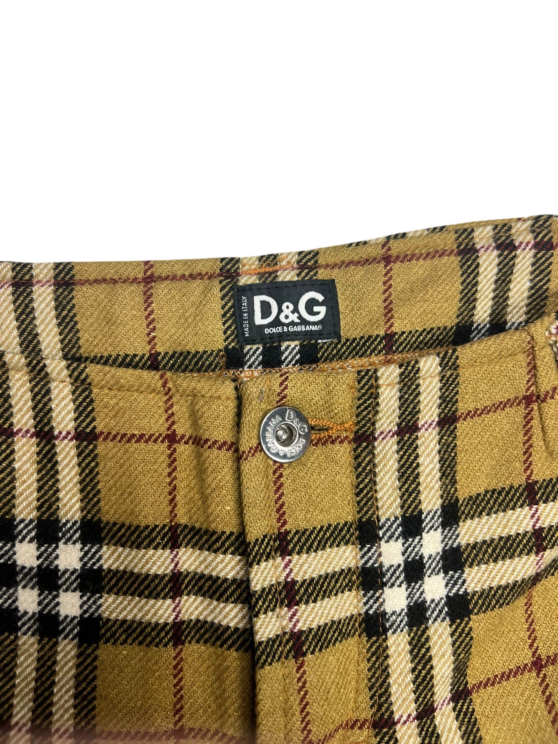 Designer × Dolce & Gabbana × Vintage Dolce & Gabbana Checkered Tartan Pants - 30” Size 30" / US 8 / IT 44 - 6 Thumbnail
