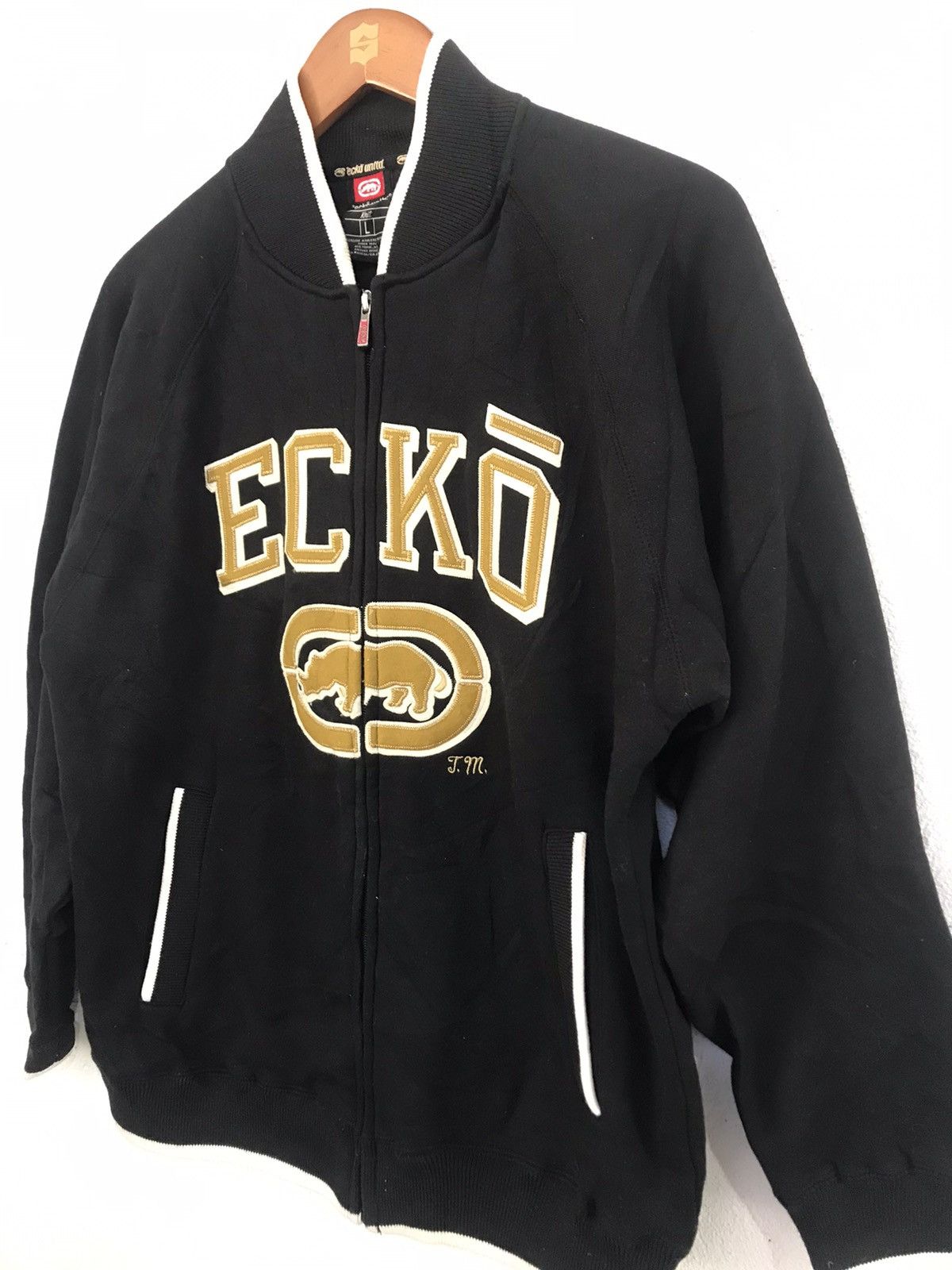 Designer × Ecko Unltd. × Japanese Brand Ecko unltd knit office patent jacket Size US L / EU 52-54 / 3 - 2 Thumbnail