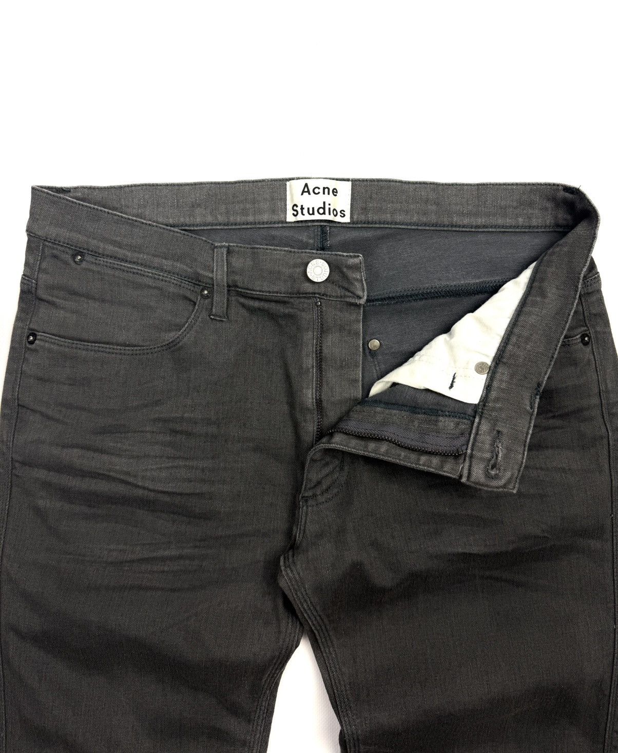 Acne Studios Acne Studios Vintage Stretch Jeans Gray Denim Slim Pants Size US 34 / EU 50 - 9 Thumbnail