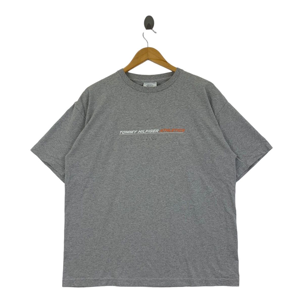Tommy Hilfiger Vintage TOMMY HILFIGER ATHLETICS Box Logo Tee Shirt Top Size US M / EU 48-50 / 2 - 1 Thumbnail