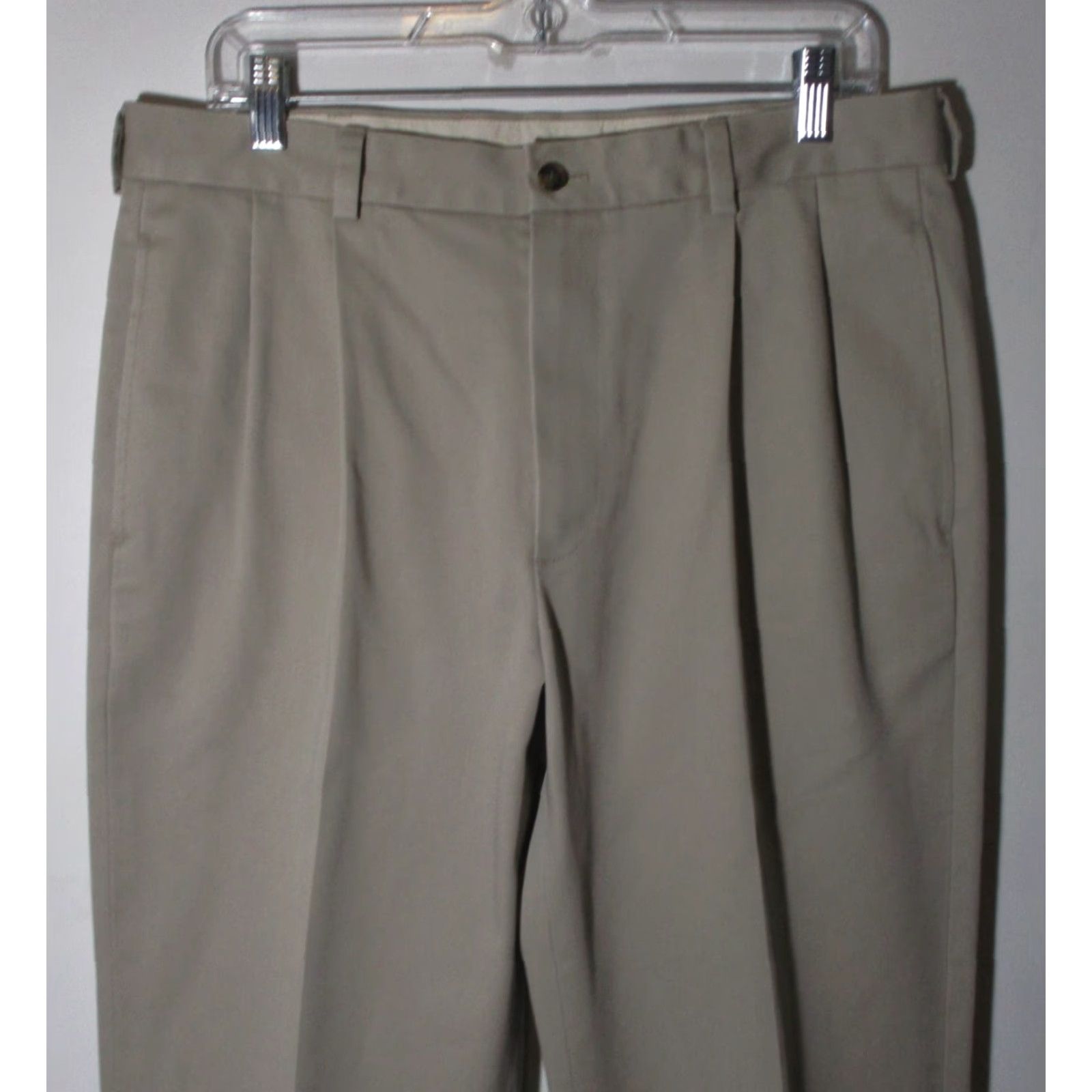 Brooks Brothers Brooks Brothers Beige "Advantage Clark" Chino Pants 34X29 Men Regular Beige 34W 29L 5-Pocket Design Pleated Front Casual Size US 34 / EU 50 - 2 Thumbnail