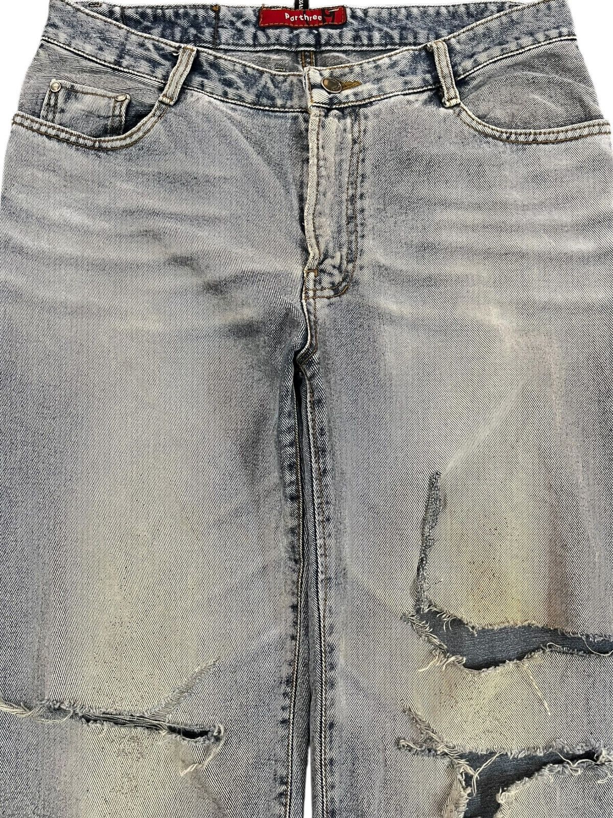 JNCO Vintage Part Three Wide Leg Distressed Denim Size US 33 - 2 Thumbnail