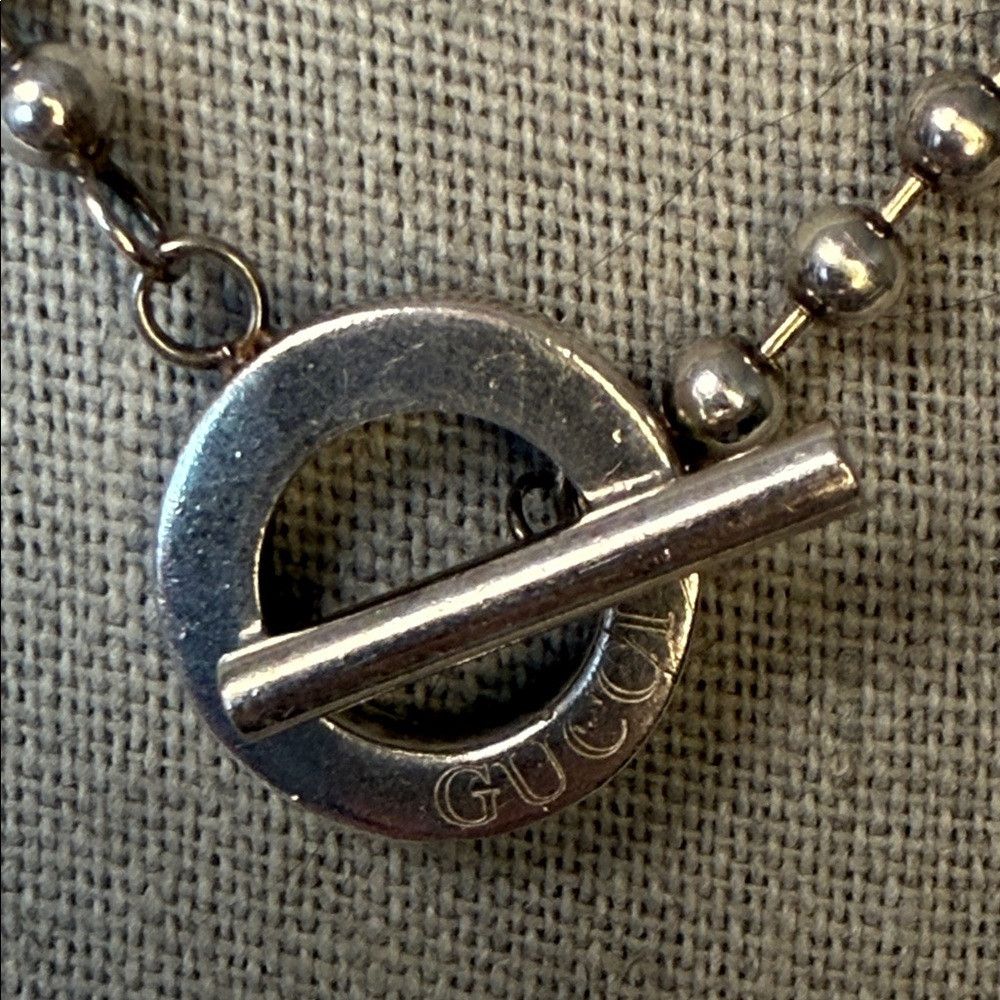 Gucci Gucci Sterling Silver Toggle Boule Necklace 17.5in Size ONE SIZE - 2 Thumbnail