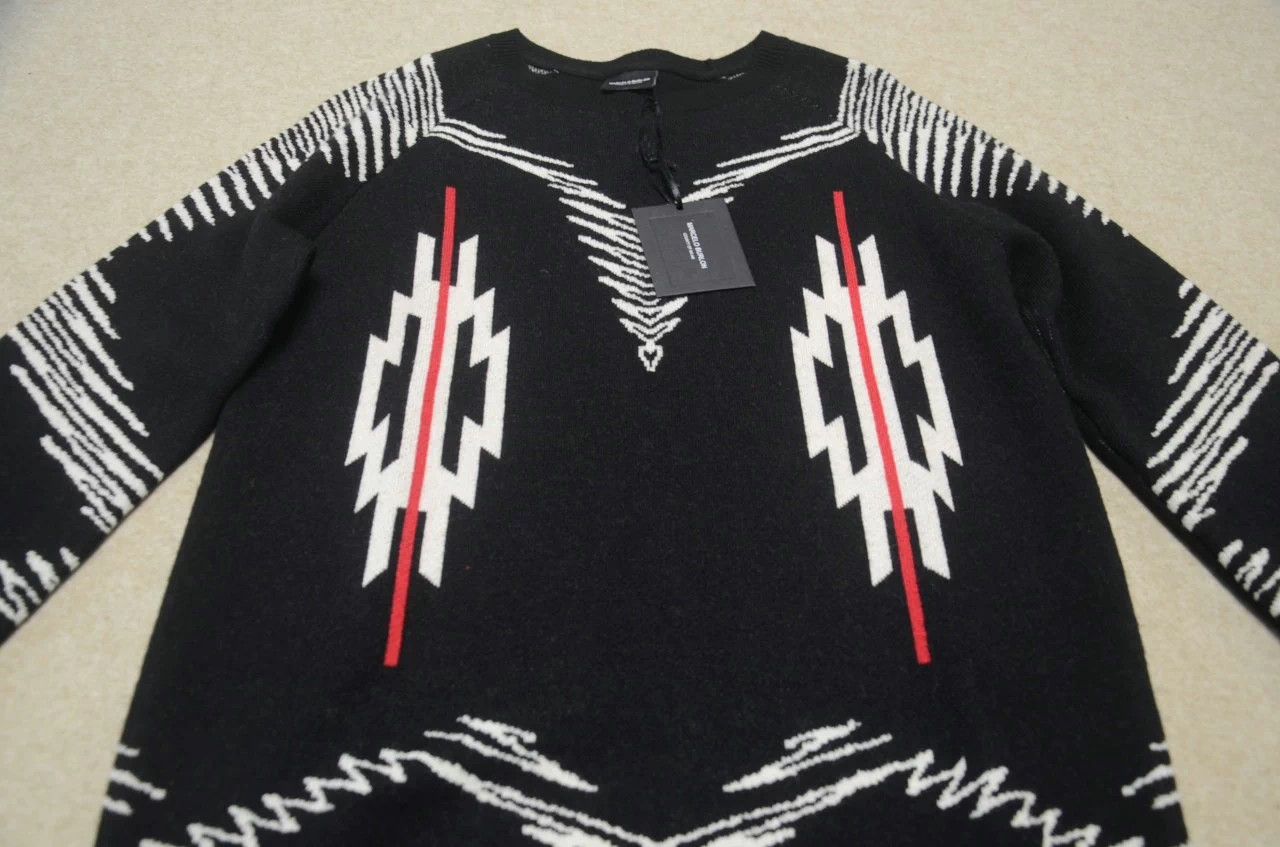 Marcelo Burlon MB black iconic pattern sweater jacket XS Size US XS / EU 42 / 0 - 2 Thumbnail
