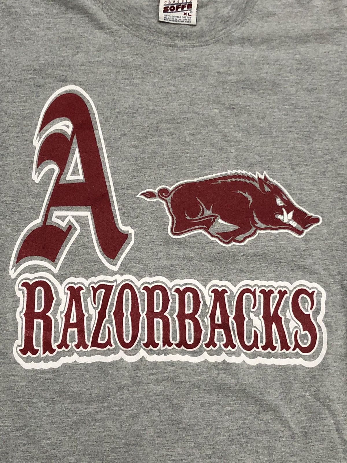 Vintage Vtg 90s Arkansas Razorbacks Western Script Long Sleeve Size US XL / EU 56 / 4 - 2 Thumbnail