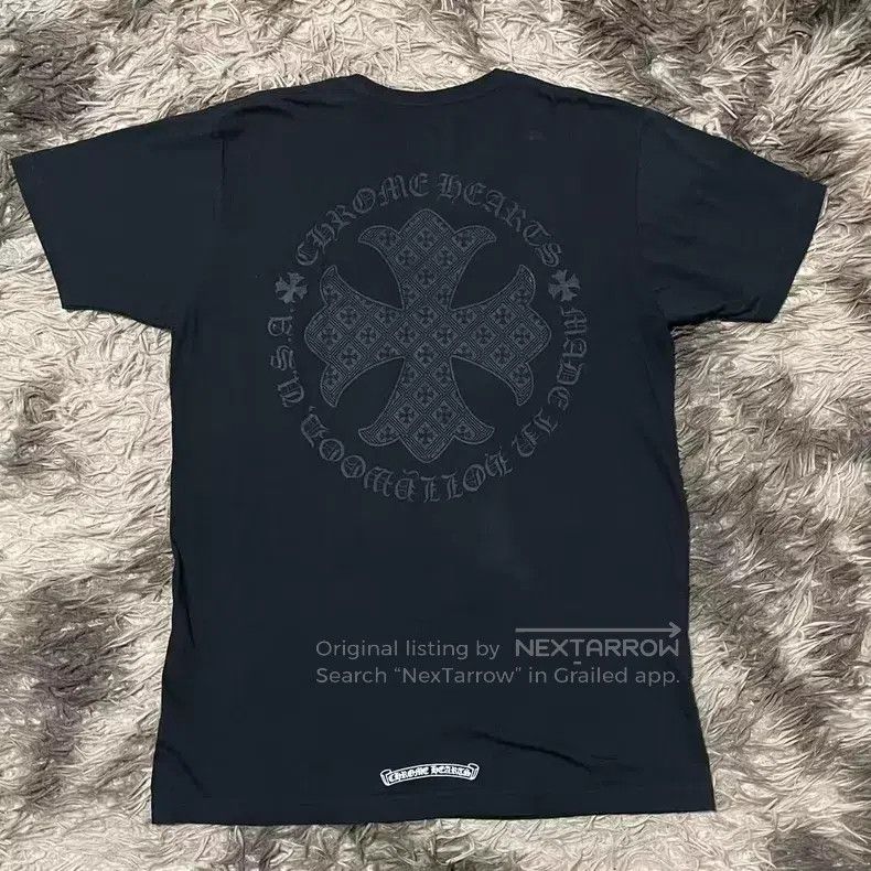 Chrome Hearts CHROME HEARTS Size L Black Floral Short-Sleeved Shirt Size US L / EU 52-54 / 3 - 2 Thumbnail