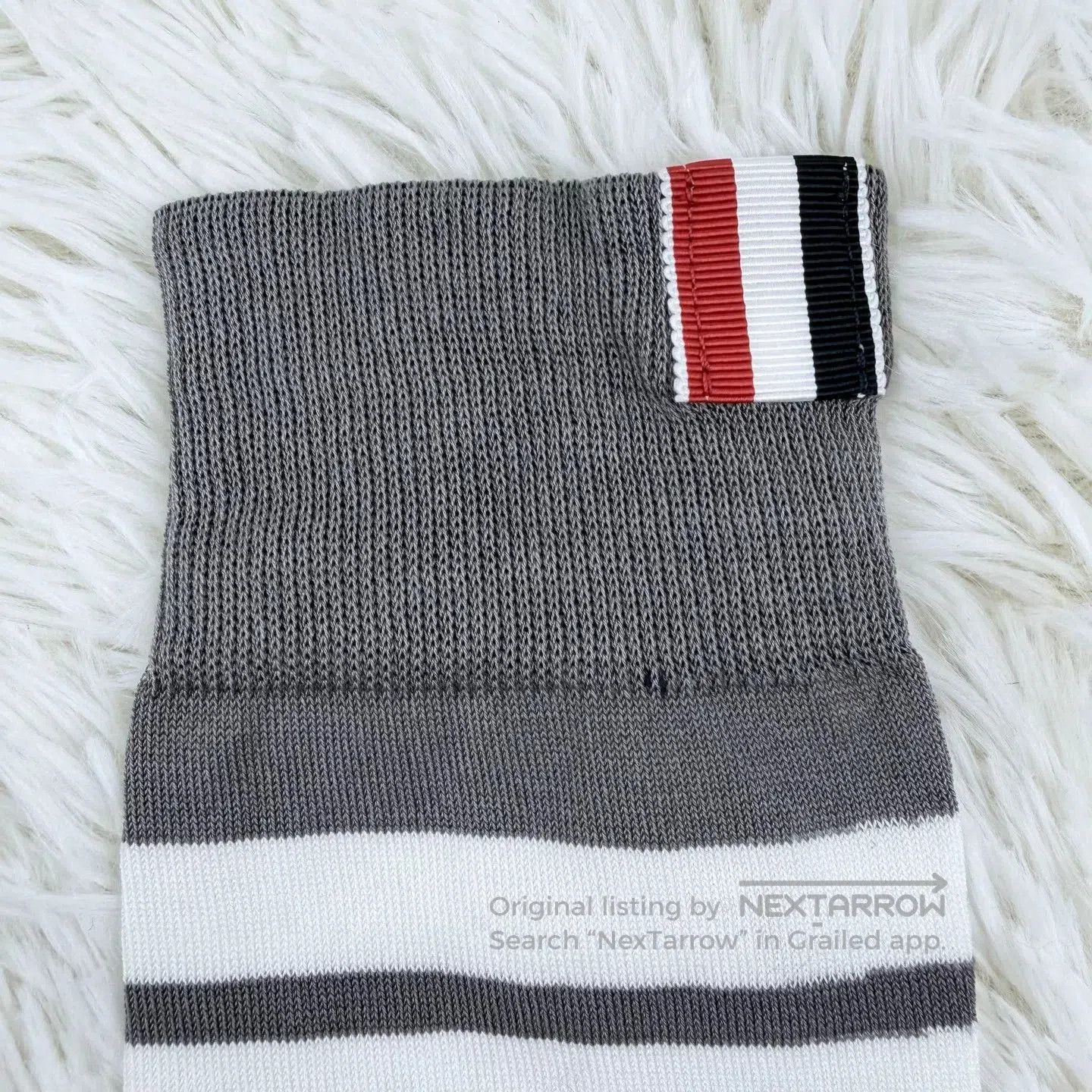 Thom Browne THOM BROWNE S22 Striped Knit Over. Size ONE SIZE - 3 Thumbnail