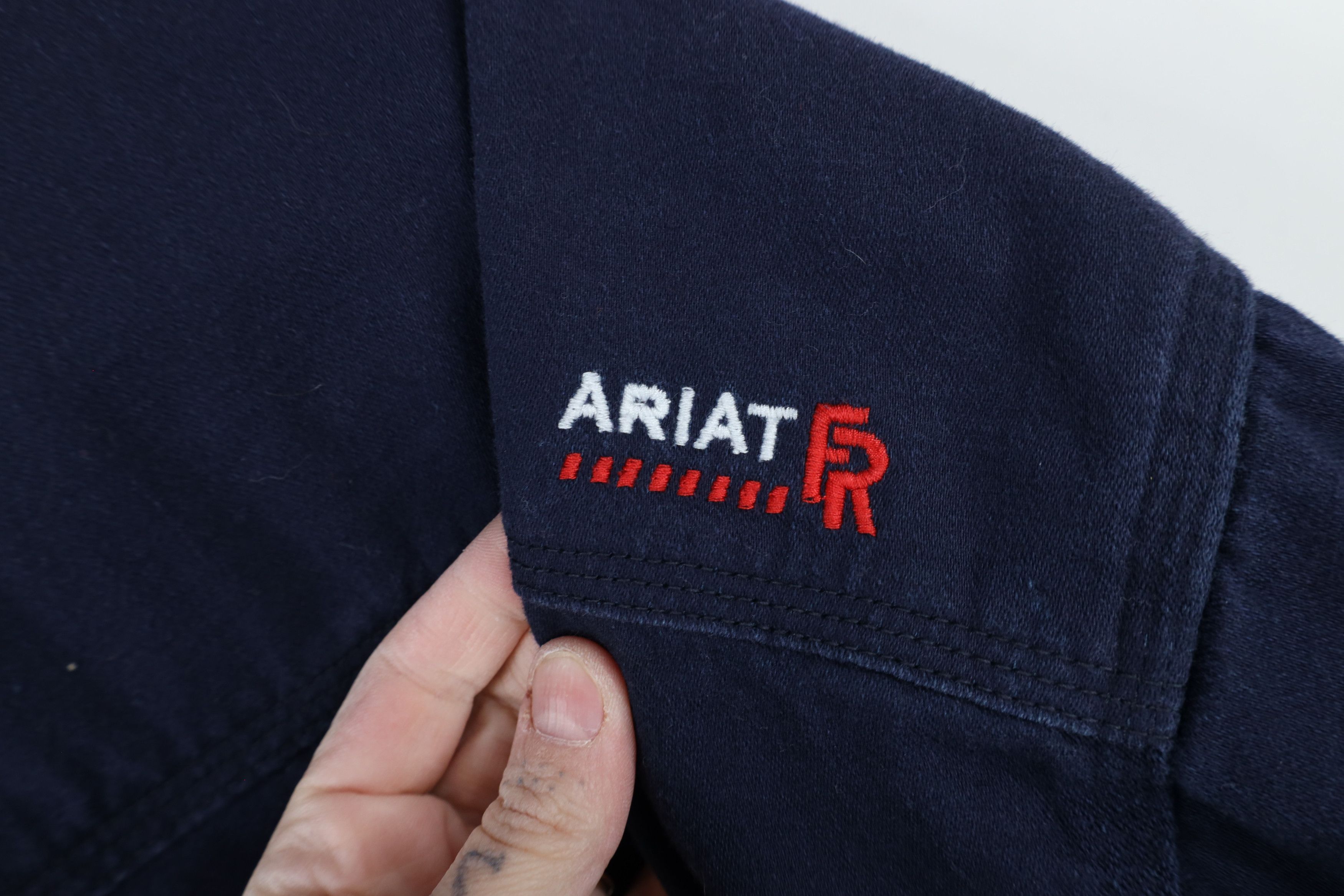 Ariat × Vintage Ariat FR Flame Resistant Collared Work Button Down Shirt Size US XXL / EU 58 / 5 - 14 Thumbnail