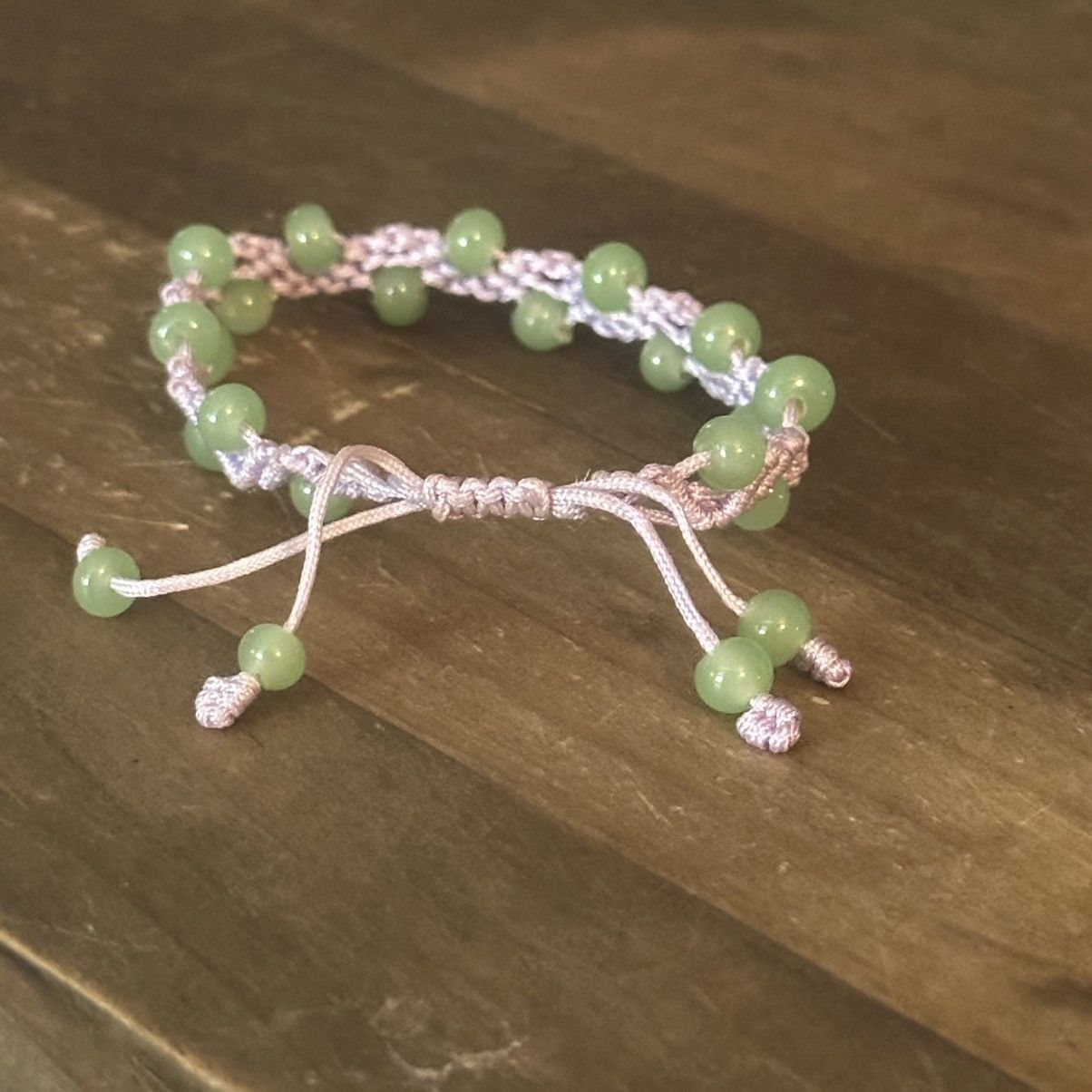 Other Adjustable woven chrysolite bead bracelet Size ONE SIZE - 4 Thumbnail