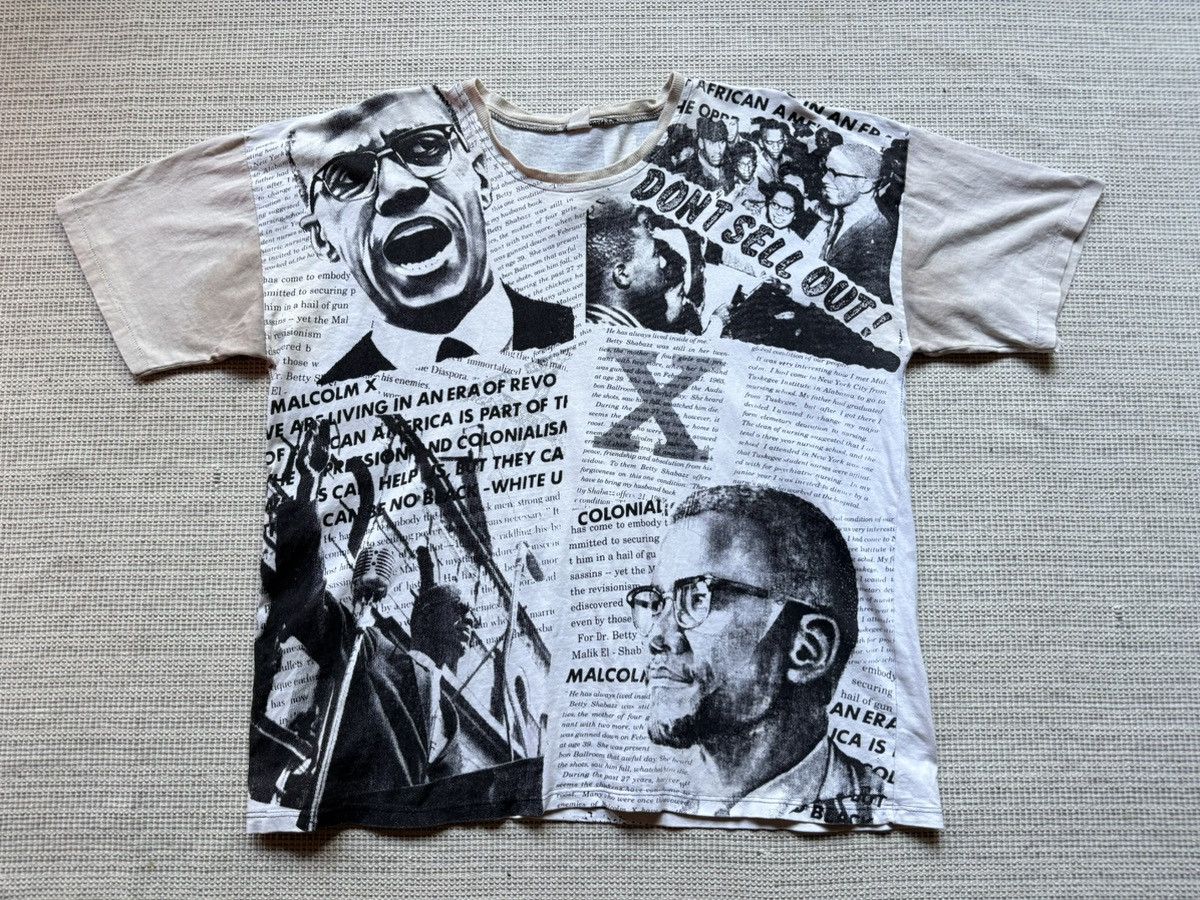Vintage Vintage Malcolm X overprint Size US L / EU 52-54 / 3 - 1 Thumbnail