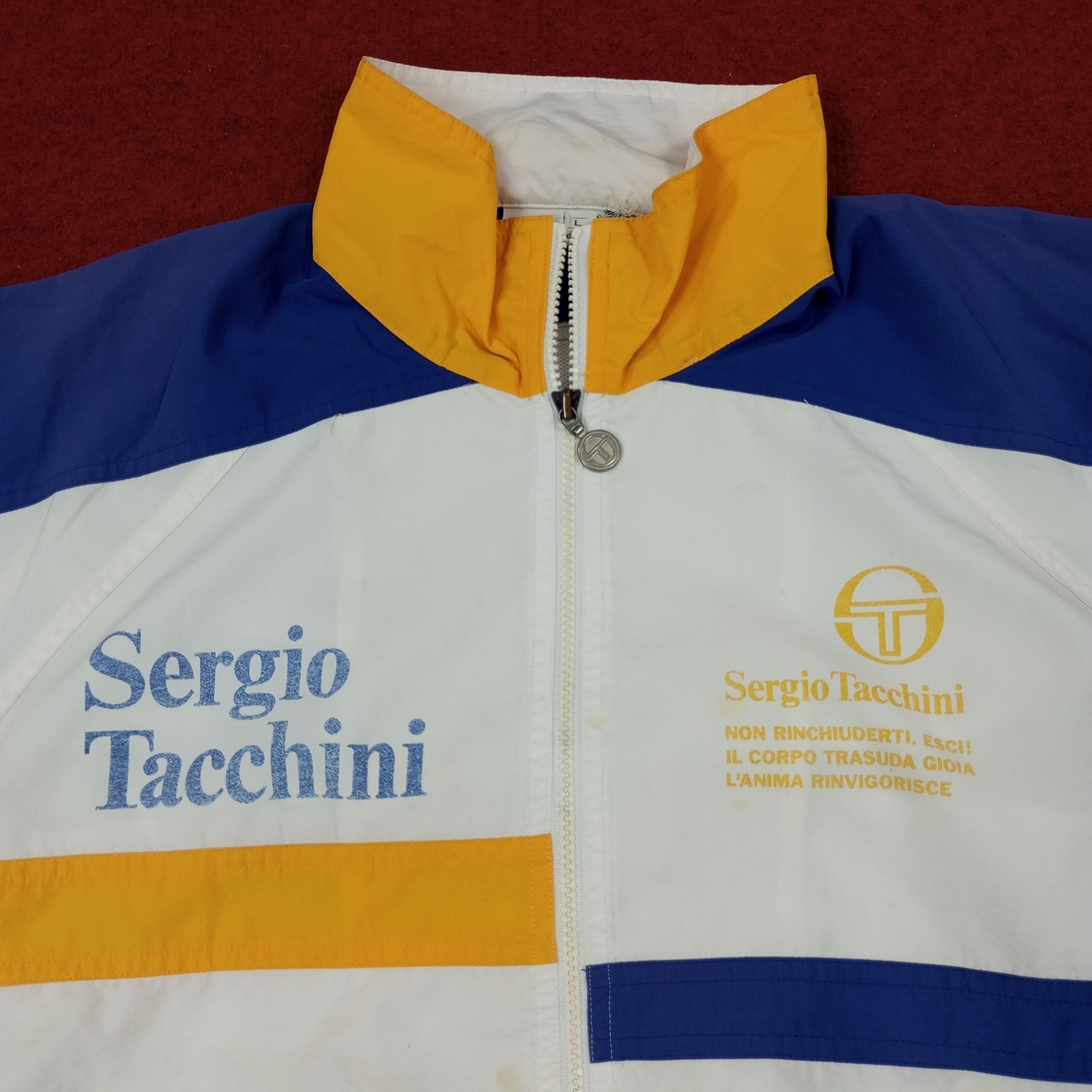 Sergio Tacchini × Vintage Sergio Tacchini Sportswear Style Jacket c221n7 Size US L / EU 52-54 / 3 - 2 Thumbnail