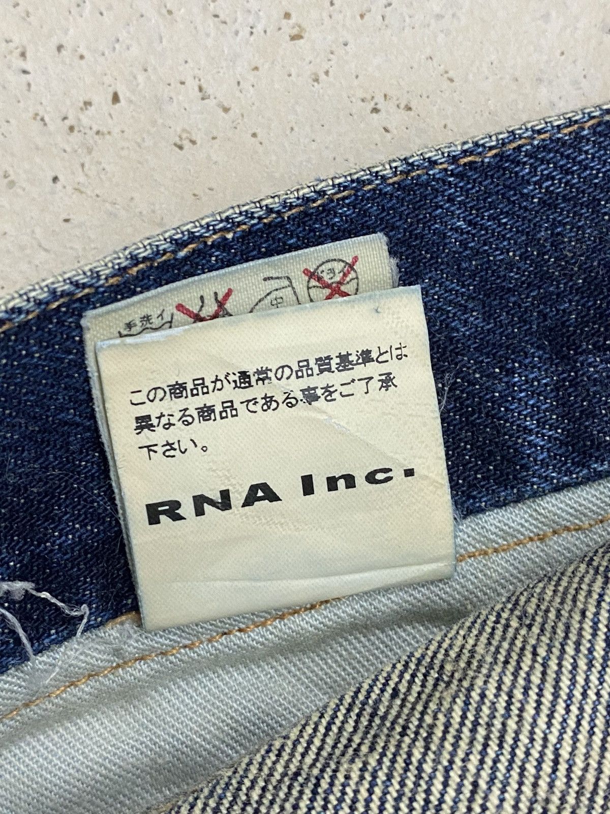 If Six Was Nine Rna Slang Inc Japan Selvedge Dirty Mud Washed Wax Pocket Size US 31 - 18 Thumbnail
