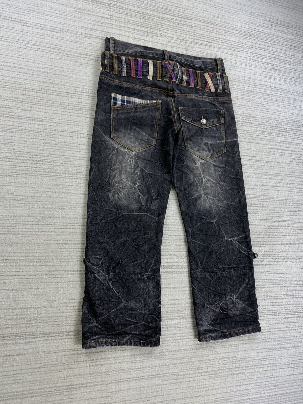 Hysteric Glamour Vintage Barcedos Double Waist Distressed Denim Pants Size US 31 - 5 Thumbnail