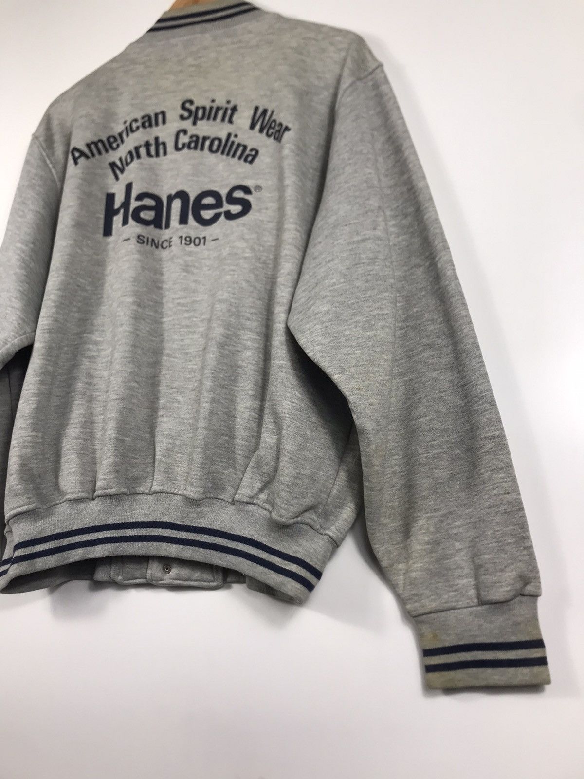 Hanes × Vintage ⚡️Vintage Hanes North Carolina Varsity Jacket Size US L / EU 52-54 / 3 - 15 Thumbnail