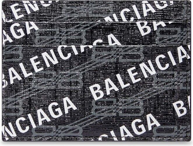 image of Balenciaga O1Srvl11E0324 Size: Os Card Holder In Black, Women's