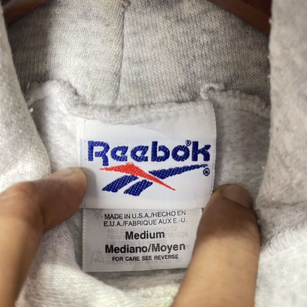 Reebok Vintage Reebok Big Logo Hoodie USA Made Size US M / EU 48-50 / 2 - 8 Thumbnail