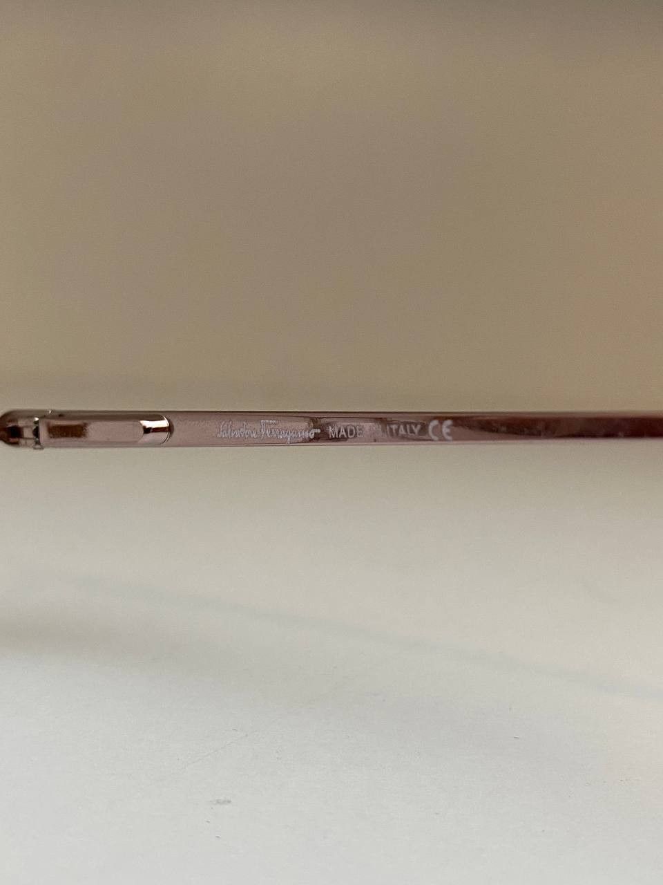 Salvatore Ferragamo Salvatore Ferragamo Vintage Round Rimless Eyeglasses 1579 Size ONE SIZE - 9 Thumbnail