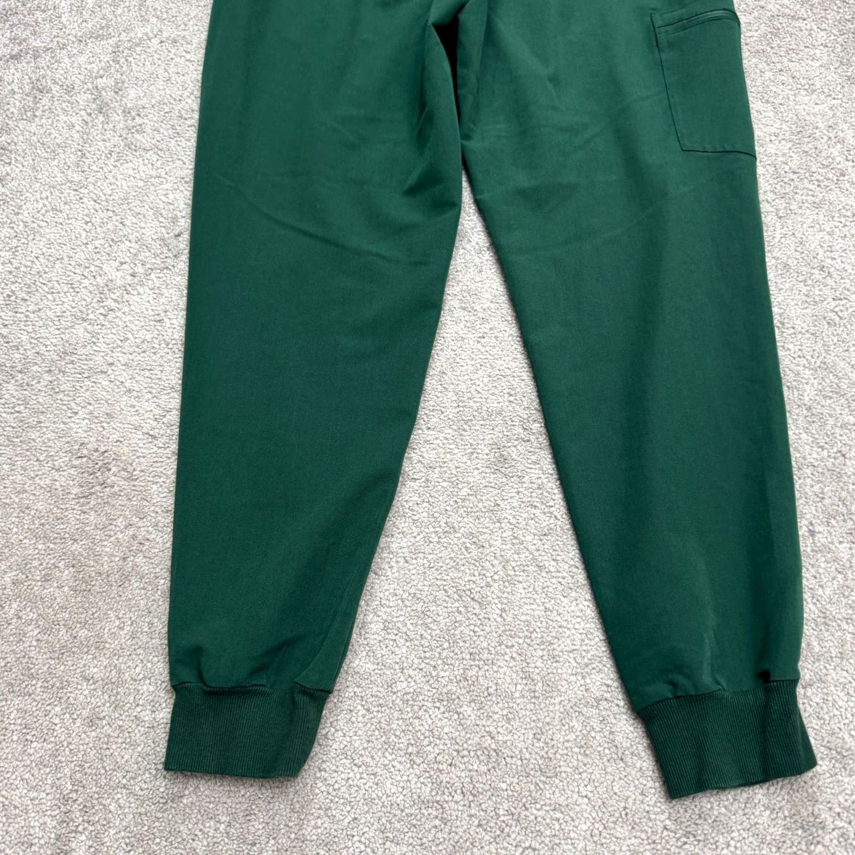 Vintage PEELZ Arabella Cargo Jogger Scrub Pants Womens Medium Green 4-Way Stretch Work Pants Size 32" / US 10 / IT 46 - 3 Thumbnail