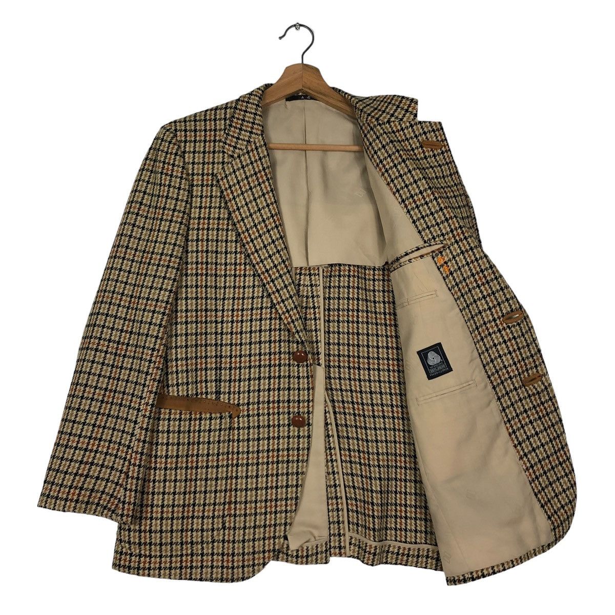 Japanese Brand 🔥VINTAGE DAKS LONDON COATS LEATHER PARTS POCKETS NOVA CHECK Size US S / EU 44-46 / 1 - 13 Thumbnail