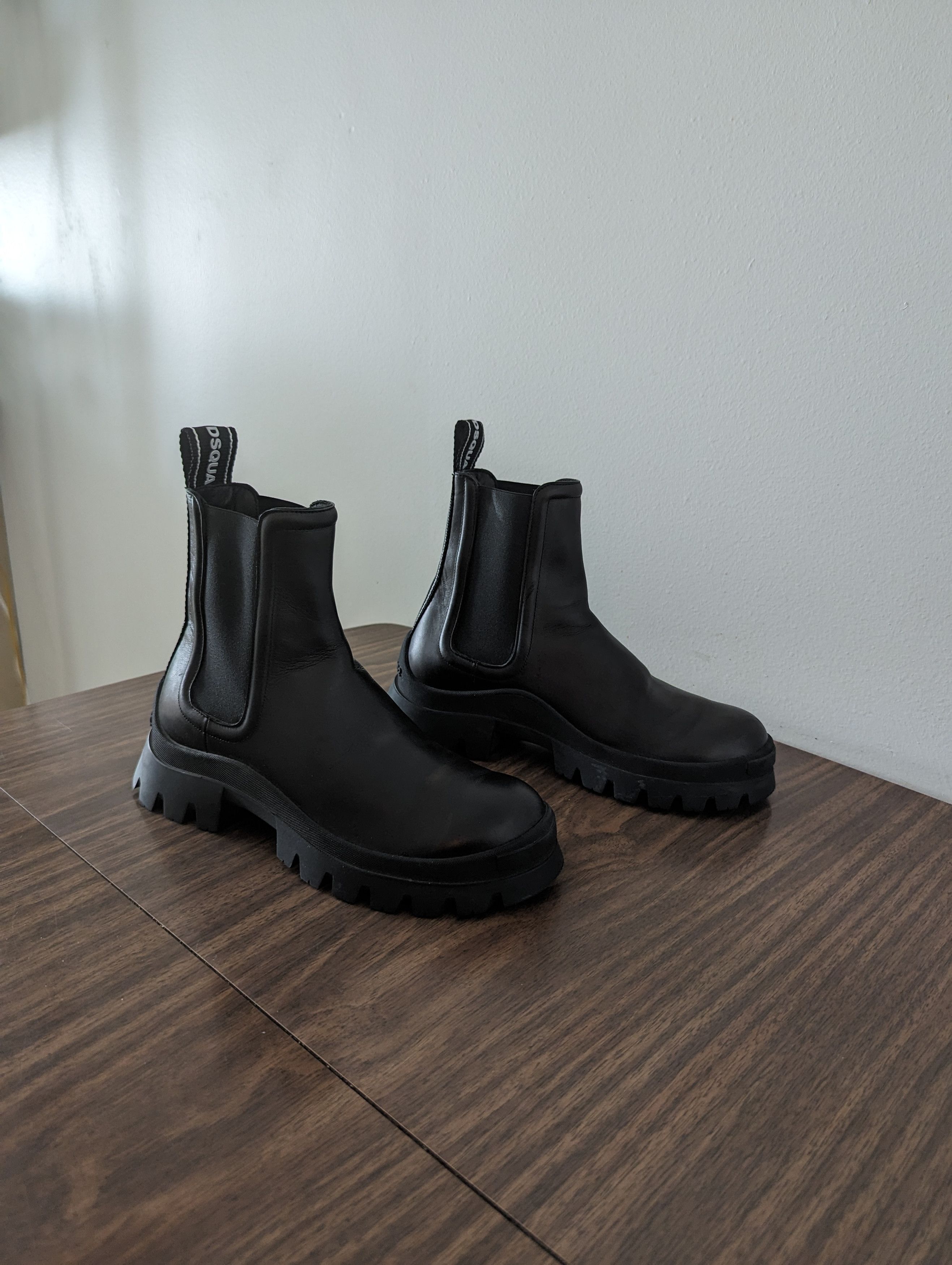 Dsquared2 Dsquared2 Tank Tape Combat Military Chelsea Boots Size US 8 / EU 41 - 3 Thumbnail