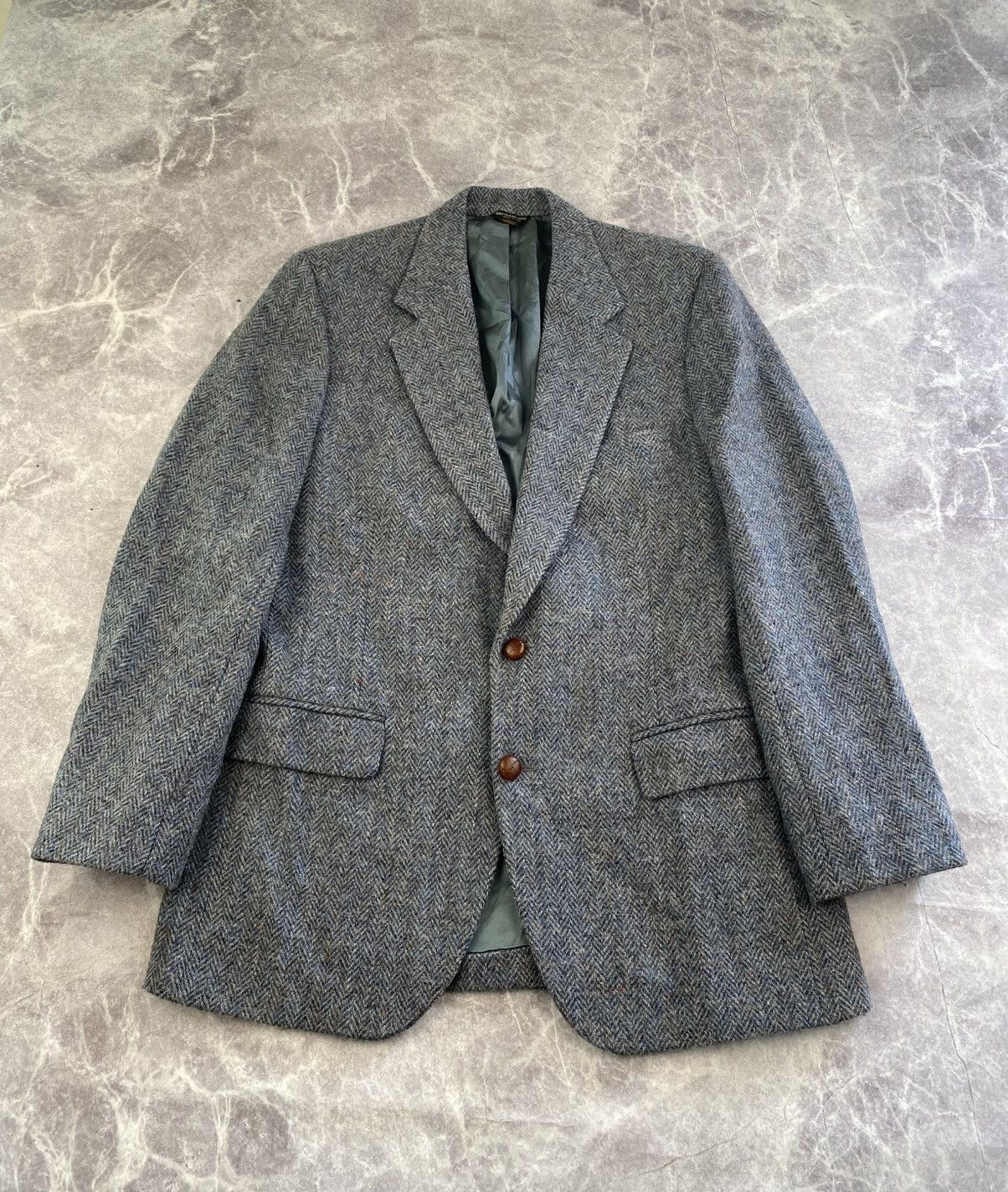 Harris Tweed Harris Tweed Union Made in USA Scottish Wool Blazer Size 42R Size 42R - 1 Thumbnail