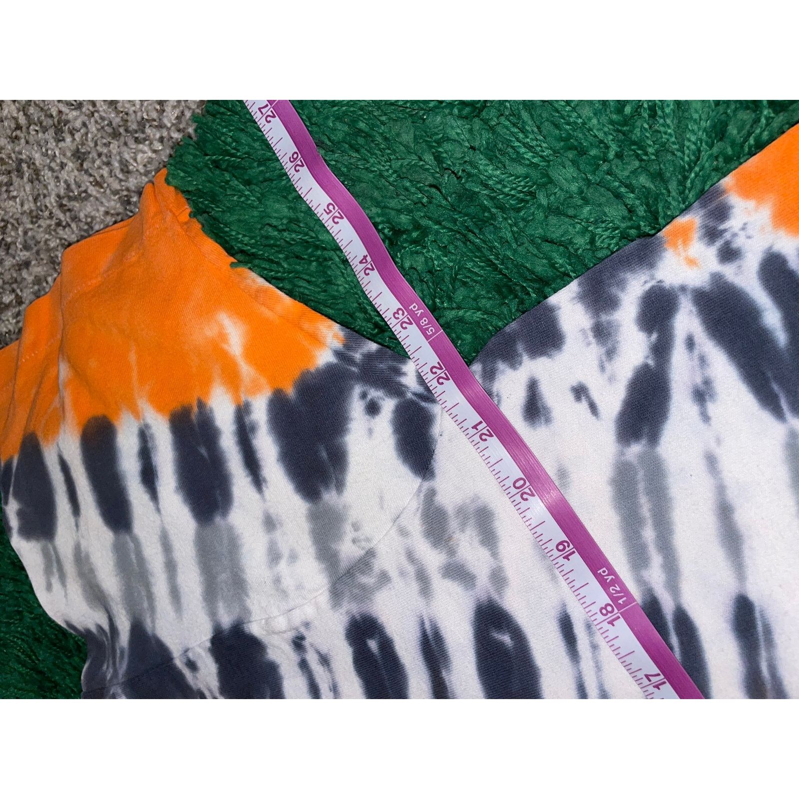 Fruit Of The Loom Vintage Fruit Of The Loom Tie Dye Shirt Orange Tee GC XL 90s Size US XL / EU 56 / 4 - 8 Thumbnail