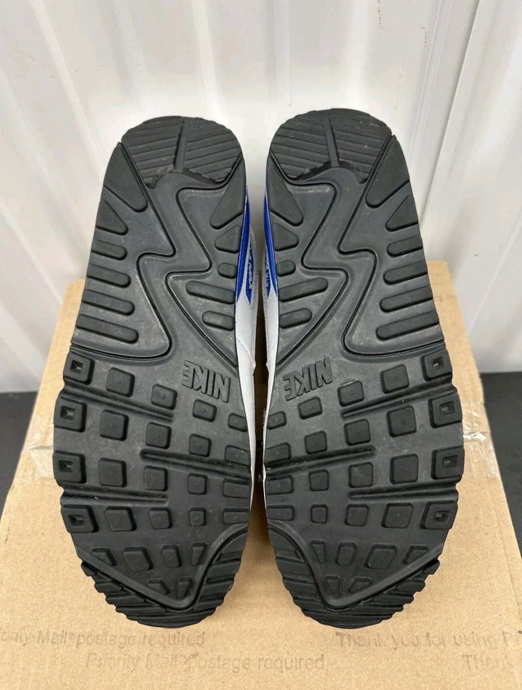 Nike Nike Air Max 90 Leather White Game Royal Size 7.5 Men Size US 7.5 / EU 40-41 - 6 Thumbnail
