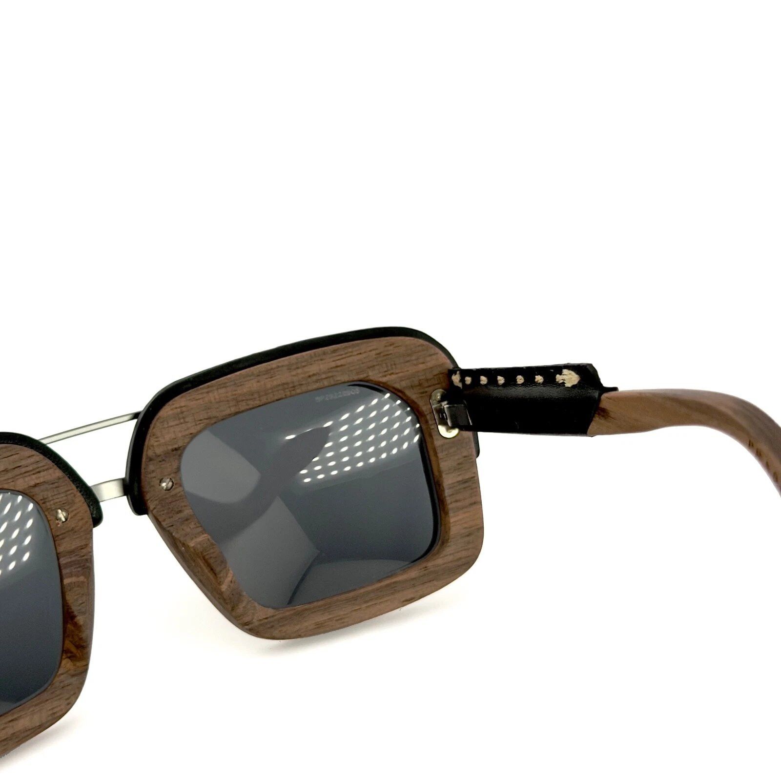 Prada PRADA 26R PR26RS RAW Brown Canaletto Black Sunglasses Size ONE SIZE - 7 Thumbnail