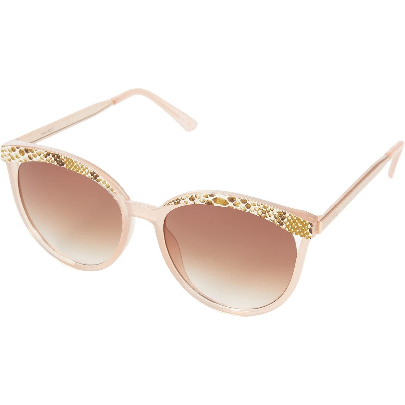 Nine West Nine West Cat Eye Vented Sunglasses Pink Frame Gradient Lens Size ONE SIZE - 3 Thumbnail