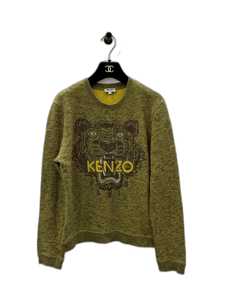 Kenzo Kenzo Green Tiger Logo Women's Sweatshirt Size US M / EU 48-50 / 2 - 1 Thumbnail