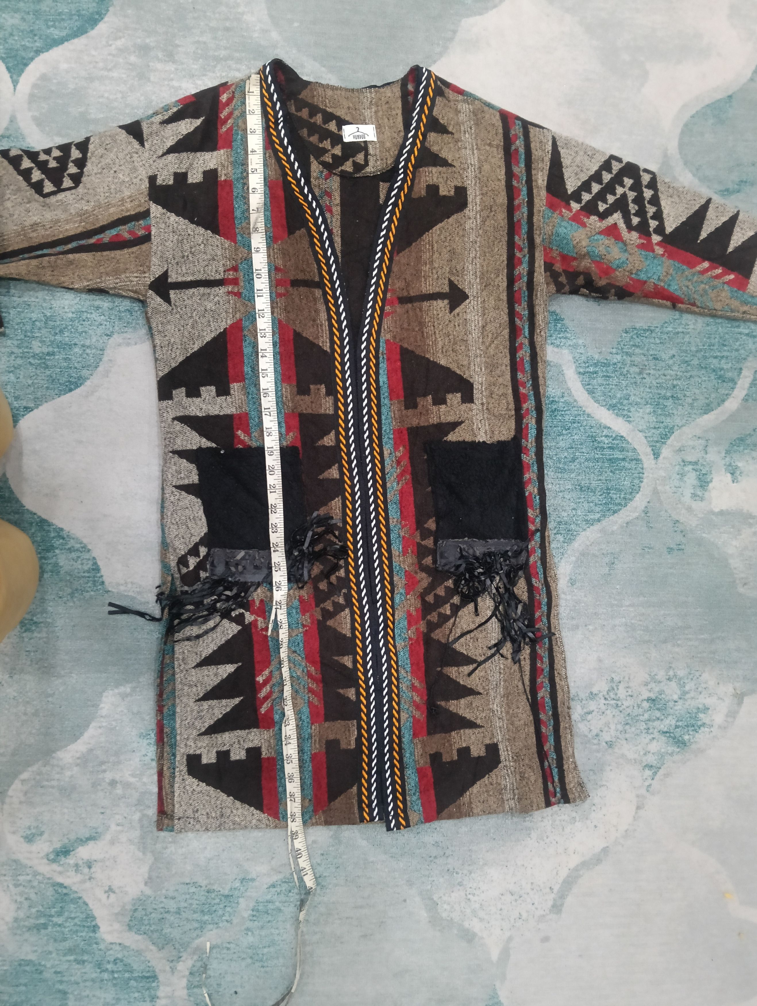 Japanese Brand × Vintage Yunduo Kimono Like Cardigan 2 Pocket With Colourful Colour Size US L / EU 52-54 / 3 - 13 Thumbnail