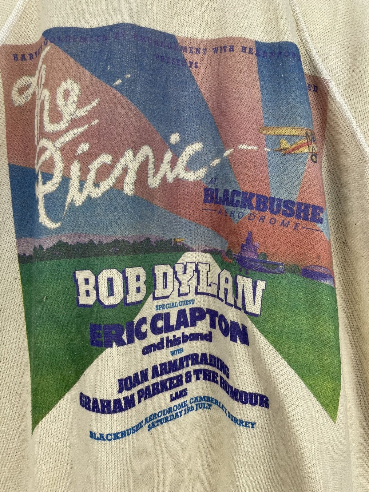 Band Tees Vintage 70s Bob Dylan The Picnic sweatshirt Size US M / EU 48-50 / 2 - 4 Thumbnail